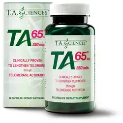 TA-65® 250 I.E. - 90 Kapseln - Nahrungsergänzungsmittel mit Astragalus membranaceus Extrakt, unterstützt die Zellgesundheit und ist ideal für Erwachsene über 25 Jahre.