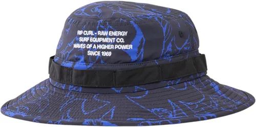 RIP CURL RAW ENERGY BOONIE Hut 2025 black - S/M - Caps/Hüte mit gewelltem Polyamidgewebe, verstellbarem Kordelzug und gesticktem Logo für funktionalen Stil und perfekten Sitz.