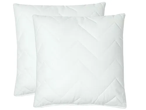 ZOLLNER Kopfkissen Spar-Set 40x40 cm - Kissen für Seitenschläfer, gefüllt mit 100% silikonisierten Polyesterhohlfaserbällchen für optimalen Stützkomfort. Allergikergeeignet und waschbar bis 95°C - ideal für ein erholsames Schlafgefühl.
