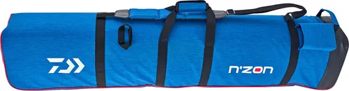 DAIWA N'Zon 4 Ruten-Holdall 180x28x23cm – Optimaler Schutz für Feederruten - Schützen Sie Ihre Feederruten mit dem DAIWA N'Zon Holdall. Platz für bis zu 4 montierte Ruten, dick gepolsterte Fächer und komfortable Trageoptionen machen ihn ideal für Angler.