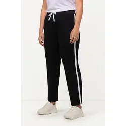 Ulla Popken Damen Plus Size Jogginghose - Sportliche Jogginghose in großen Größen, mit elastischem Bund und modischem Seitenstreifen für optimalen Komfort und Stil.