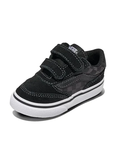 Vans Unisex Kinder Brooklyn Ls V Sneaker, Checkerboard Black/Asphalt, 21 EU - Stylische Brooklyn LS V Sneaker für Kinder von Vans: Bequeme Low Top Schuhe mit gepolstertem Knöchelkragen und langlebigem Obermaterial. Ideal für alltägliche Abenteuer und trendige Outfits.