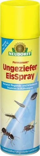 Neudorff Insektenspray Permanent Eisspray 500ml - Universalabwehr für drinnen, wirkt sofort bei -42°C gegen fliegende und kriechende Insekten wie Ameisen und Mücken, 100% biozidfrei und geruchsneutral, für bis zu 60 Anwendungen.