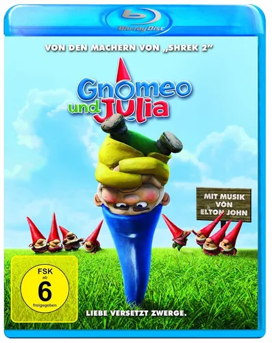 Gnomeo und Julia [Blu-ray] - Disney Animation - Blu-ray Film für Kinder und Familie, bietet spannende Animation und ist in mehreren Sprachen untertitelt. Ideal für einen unterhaltsamen Filmabend!