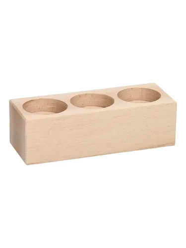 Playwood - Tealight holder Rectangle Beechwood