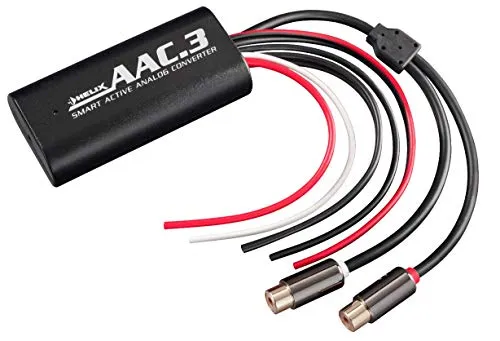 Helix AAC.3 High/Low Konverter Adapter Leistungsverstärker - Verstärker mit hochwertigem High/Low Konverter, ideal für den Anschluss von OEM-Radios an Verstärker, kompakt und leistungsstark.