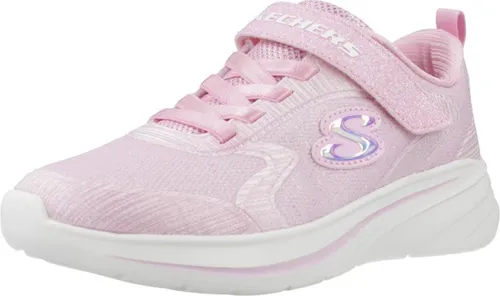 Skechers Sneakers in Pink, 30 EU - Leichte Sneaker aus Mesh mit Glitzer, Bungee-Schnürung und verstellbarem Ristriemen für optimalen Halt und Flexibilität. Ideal für aktive Kinder.