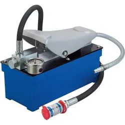 Vigor Pneumatische Hydraulikpumpe V2846 - Werkzeug-Set mit 3 Werkzeugen, inklusive Manometer und tropffreier Schnellkupplung. Hohe Leistung mit 700 bar Arbeitsdruck, ideal für Hydraulikzylinder.