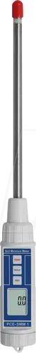 PCE SMM 1 - Feuchtigkeitsmessgerät - Temperatur- / Feuchtemessgerät mit 250 mm Sonde, ideal für präzise Bodenfeuchtigkeitsmessungen bis 50%, wasserdicht und mobil einsetzbar für Landwirtschaft und Gartenbau.