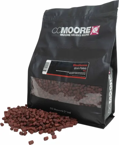CCMoore Bloodworm Pellets 6mm 1kg Karpfen Köder Angel Premium Lock Futter Carp