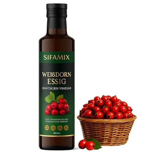 Premium Qualität Weißdornessig 500ml - Veganer Weißdornessig aus der Türkei, ideal für kreative Dressings und Marinaden. Hochwertiges Produkt für bewusste Ernährung.