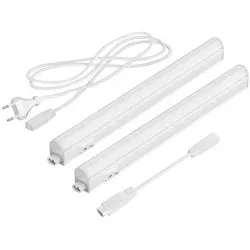 ledscom.de LED Unterbau-Leuchten Rigel, je 31,3cm, je 397lm, warm-weiß, 2er Set