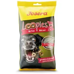 Josera Hundesnacks Loopies mit Rind - 1er Pack (1 x 150 g), reich an natürlichen Antioxidantien aus Aroniabeeren und ideal für gesunde Belohnungen