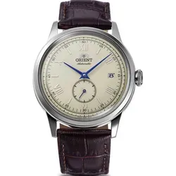 Orient Bambino Version 7 Kleine Sekunde - Damenuhr mit 38,4 mm Gehäuse, angetrieben vom zuverlässigen Orient F6222 Automatikwerk und wasserdicht bis 30 m – perfekt für jeden Anlass.