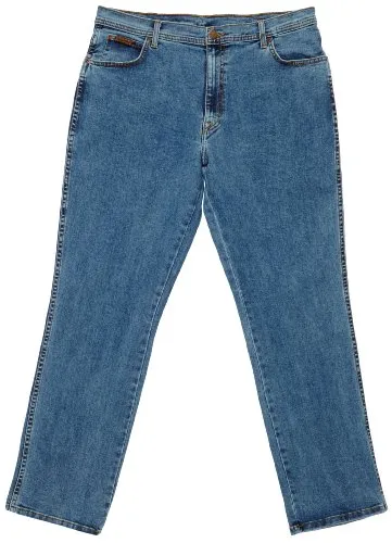 Wrangler Herren-Jeans Texas, Regular Fit, Straight Leg - Bequeme Jeans für Herren mit regulärer Passform und geradem Bein, ideal für jeden Anlass. Authentischer Wrangler-Stil aus hochwertiger Baumwolle, maschinenwaschbar und komfortabel.