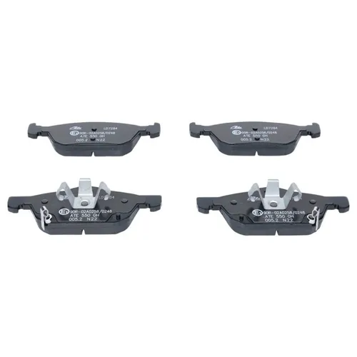 ATE Bremsbelagsatz für HONDA Civic IX/X - Scheibenbremse vorne - Hochwertiger ATE Bremsbelagsatz mit akustischer Verschleißwarnung, ideal für sicheren Halt und optimale Bremsleistung bei Honda Civic IX/X.