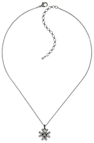 Konplott Necklace MINI pendant Magic Fireball - white crystal mini antique silver (16mmØ)