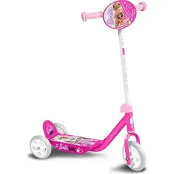 STAMP BARBIE 3-Rad-Roller 200050 - Rosa - Roller / Kickboards, ideal für Anfänger mit höhenverstellbarem Lenker und doppelten Hinterrädern für hohe Stabilität und sicheres Fahrgefühl. Perfekt für Kinder ab 3 Jahren!