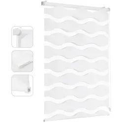 Sekey Doppelrollo Wellen Duo-Rollo Klemmfix - Rollos für Fenster, Montage ohne Bohren möglich, stufenlos verstellbar für individuelle Lichtregulierung und optimale Privatsphäre.