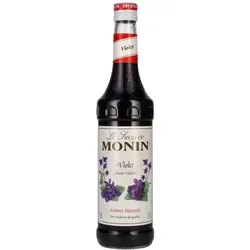 Le Sirop de Monin Veilchen 0,7l - Feiner alkoholfreier Sirup mit dem süßen Aroma frischer Veilchenblüten. Ideal für kreative Cocktails, Limonaden und Desserts. Bringt Eleganz und florale Frische in jedes Getränk.