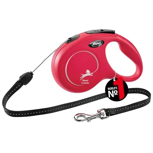 flexi New CLASSIC - 8 m Rollleine für Hunde bis 12 kg, ergonomisch und erweiterbar mit Multi Box oder LED Beleuchtung