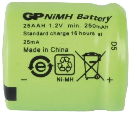 NH GP 25AAH - NiMh Akku 1 3AA, 250 mAh, ideal für Modellbau und Camcorder, hohe Kapazität