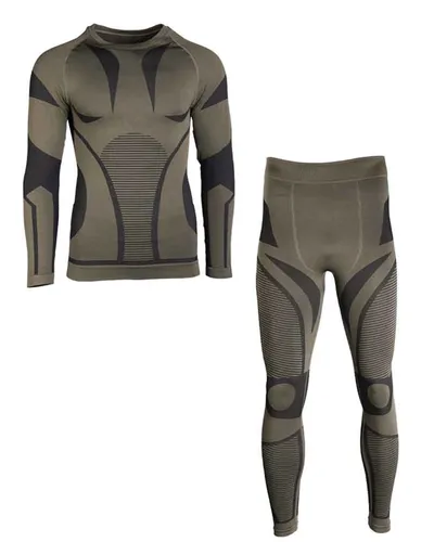 Funktionsunterwäsche "Performance" oliv - Ideal für Camping und Outdoor-Aktivitäten - Hochwertige Funktionsunterwäsche in Größe 3 (XXL), perfekt für militärische Einsätze und Outdoor-Abenteuer.