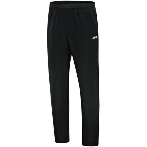 JAKO Herren Präsentationshose Classico - Kurzgrößen, schwarz, bequemes Micro-Twill Material und individuell anpassbarer elastischer Bund