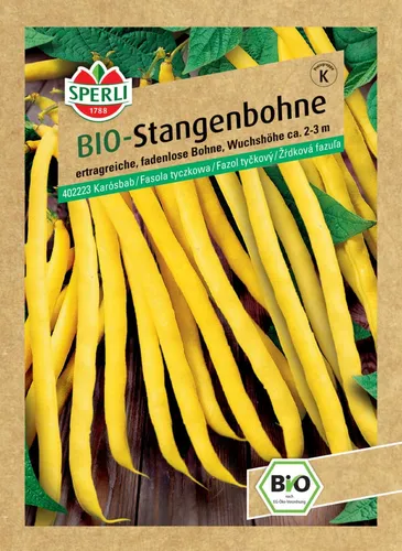 Sperli BIO Stangenbohne gelb
