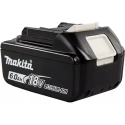 Makita BL1860B 18V Akku - Werkzeugakkus mit 6 Ah Kapazität, kompatibel mit über 100 Makita-Maschinen, ausgestattet mit LED-Akkustatusanzeige für optimale Nutzung.