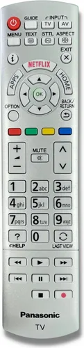 Panasonic TV Fernbedienung N2QAYB000842 - Originale Panasonic Fernbedienung für TV, sofort einsatzbereit ohne Programmierung, passt auch für N2QAYB001010, ideal für mühelose Bedienung.