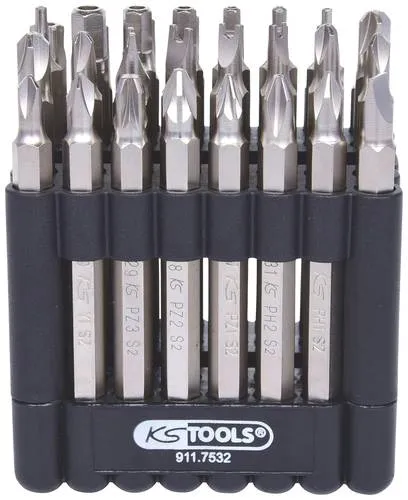 Ks Tools Set, Schraubendreher-Einsatz (Bits) 911.7532