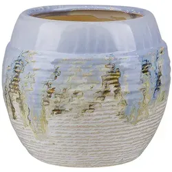 Beliani Blumenvase, Mehrfarbig, Stein, Mode, 19 cm, Dekoration, Vasen, Keramikvasen