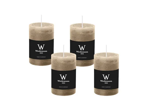 Wiedemann Rustic-Kerzen Rustik Marble Schlamm 4er Set - 4er Set Rustik Marble Kerzen in Schlamm, 300 x 100 mm. Diese handgegossenen Stumpenkerzen bieten eine einzigartige Struktur und sorgen für eine stimmungsvolle Atmosphäre. Hergestellt in Deutschland mit geprüfter Qualität.