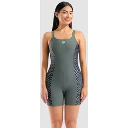 Arena Slimkini Badeanzug mit langen Beinen - Damen Slimkini Badeanzug von Arena mit sportlichem Print-Design. Ideal für Wasseraktivitäten, bietet UV-Schutz und schnellen Trocknungsprozess. Der integrierte BH sorgt für optimalen Komfort und unterstützt jede Bewegung.