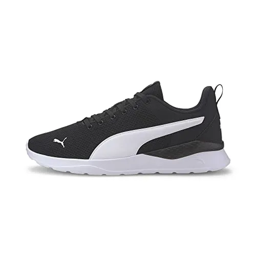 PUMA Unisex Anzarun Lite Niedrig, Puma Black-Puma White, 45 EU - Herren-Sneaker mit SoftFoam+ Innensohle für höchsten Laufkomfort und stylishem Design im niedrigen Schnitt.