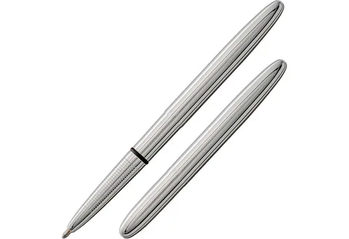 Fisher Space Pen Kugelschreiber Bullet Chrom M - Klassischer Kugelschreiber mit zeitlosem Design und 0,4mm Linienbreite. Ideal für den täglichen Gebrauch und ein echter Hingucker. Perfekt für alle Schreibliebhaber!
