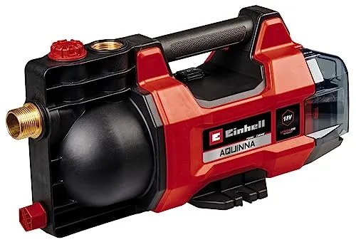 Einhell Akku-Gartenpumpe AQUINNA 18 28 - 18 V, max. 2800 L/h Fördermenge, ECO-Boost-Modus und Frostschutz für lange Lebensdauer, ideal für Gartenteiche