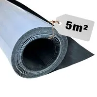 HSS EPDM Dachfolie Selbstklebend – 5m² KSK Dachbahn für Gartenhaus & Carport – UV Beständig & Wasserdicht – 1,3mm Stark – 100cm x 5m – Schwarz