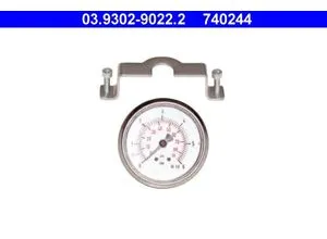 ATE 03.9302-9022.2 Manometer, Füll-Entlüftungsgerät - Bremsenpflegeräte mit Druck bis 6 bar, ideal für präzise Bremsentlüftung und Wartung von Bremshydraulik.