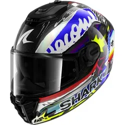 Shark Spartan RS Carbon Streetrush, Integralhelm - Schwarz/Blau/Silber/Gelb - M