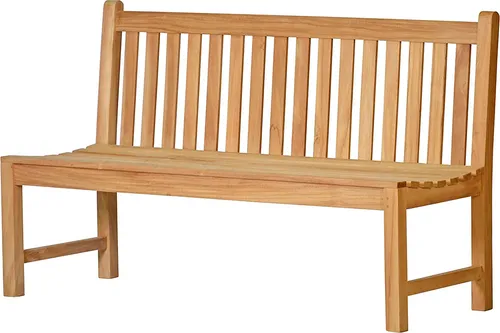 Kai Wiechmann Teak Gartenbank 130 cm ohne Armlehnen - Wetterfeste Teakbank aus 100% nachhaltigem Teakholz, ideal für Garten und Terrasse. Langlebig und pflegeleicht, mit klassischem Design für stilvolle Entspannung.