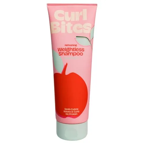 Curl Bites | Refreshing Weightless Shampoo - Gut reinigendes & sanftes Locken Shampoo für voluminöse Locken - vegan, Curly Hair Methode sicher, mit Malvenblütenextrakt in Bioqualität - 250ml