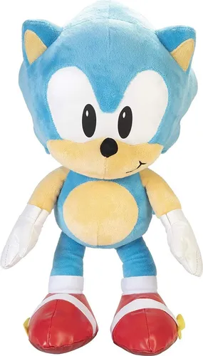 Jakks - Sonic the Hedgehog Jumbo Plush 50 cm - Merchandise, großer 50 cm Kuschelplüsch von Sonic, ideal als Geschenk für Fans und perfekt zum Spielen und Sammeln.