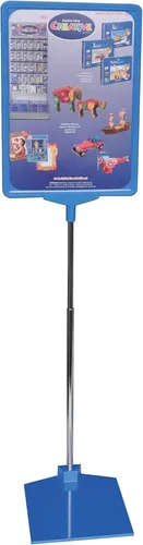 Franken PSM A4 03 Preisständer DIN A4 Metall blau – Tischaufsteller für Preise