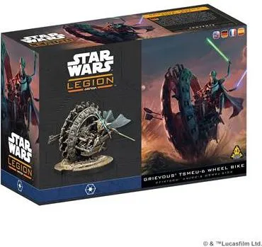 Star Wars Legion - Grievous TSMEU-6 Radgleiter - Erlebe den legendären TSMEU-6 Radgleiter von General Grievous für Star Wars: Legion. Hochdetaillierte, unbemalte Miniatur für individuelle Gestaltung, inklusive Einheiten- und Aufwertungskarten für strategische Spieloptionen.