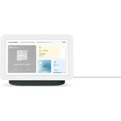 Google Nest Hub (Gen 2) - Anthrazit, 7" Touchscreen mit Google Assistant - Hubs mit integriertem Google Assistant, 7" Touchscreen und kabelloser Verbindung. Ideal für Smart Home Steuerung und Medienwiedergabe.
