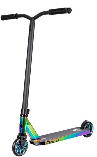 Chilli Pro Scooter™ Rocky - High-End Stunt Scooter für Einsteiger - Roller / Kickboards: Der Chilli Pro Scooter Rocky bietet 360° Lenkung und hochwertige 110 mm PU Räder, ideal für Tricks und Spaß für Kinder und Erwachsene.