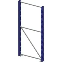 Ständerrahmen SR 85/20 H4400xB85xT1100mm enzianblau,RAL 5010 ku.-besch.META