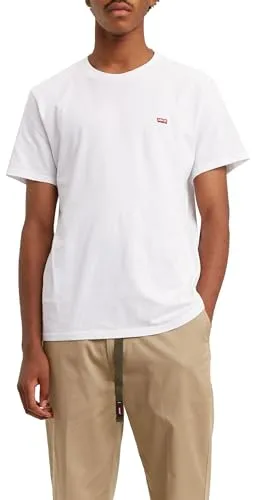 Levi's Herren Ss Original Housemark Tee T-Shirt, White, M - T-Shirts für Herren, aus hochwertiger Baumwolle für optimalen Tragekomfort und lässigen Style.